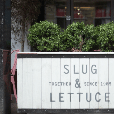 Slug and Lettuce Exterior Trough